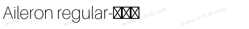 Aileron regular字体转换